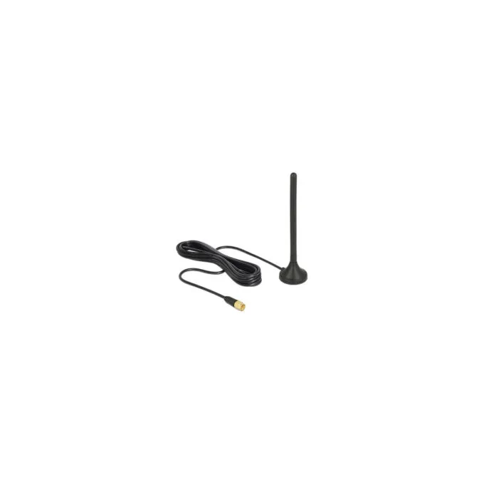 Delock GSM UMTS LTE Antenne SMA Stecker 2.5 dBi starr omnidirektional mit magnetischem Standfuß und Anschlusskabel RG... — image 1