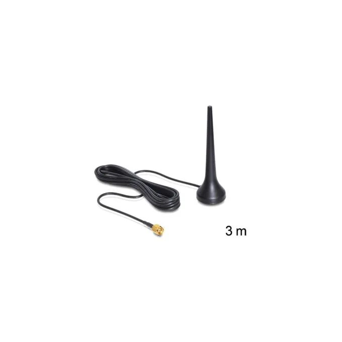 DELOCK GSM/UMTS Sixband Antenna SMA 2 dBi Omnidirectional with Magnetic Stand - Characteristics — image 1