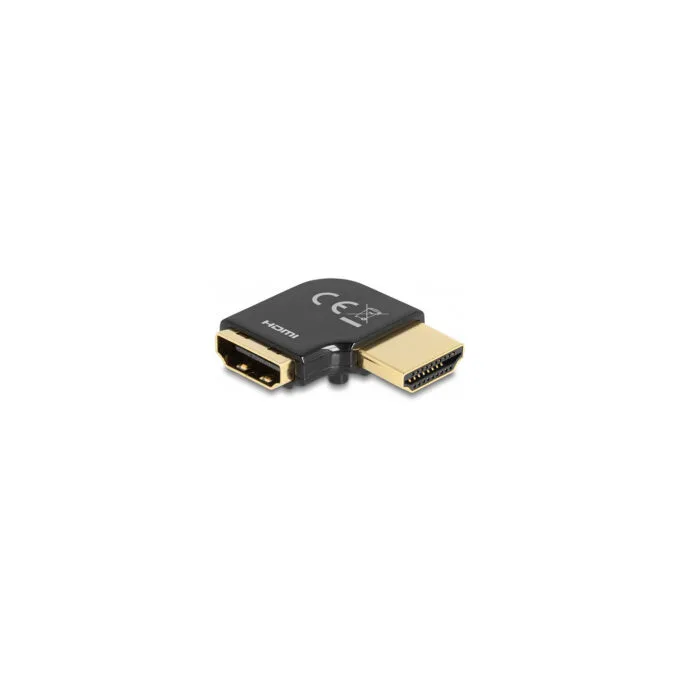 Delock HDMI Adapter Stecker zu Buchse 90° links gewinkelt 8K 60 Hz Metall — image 2