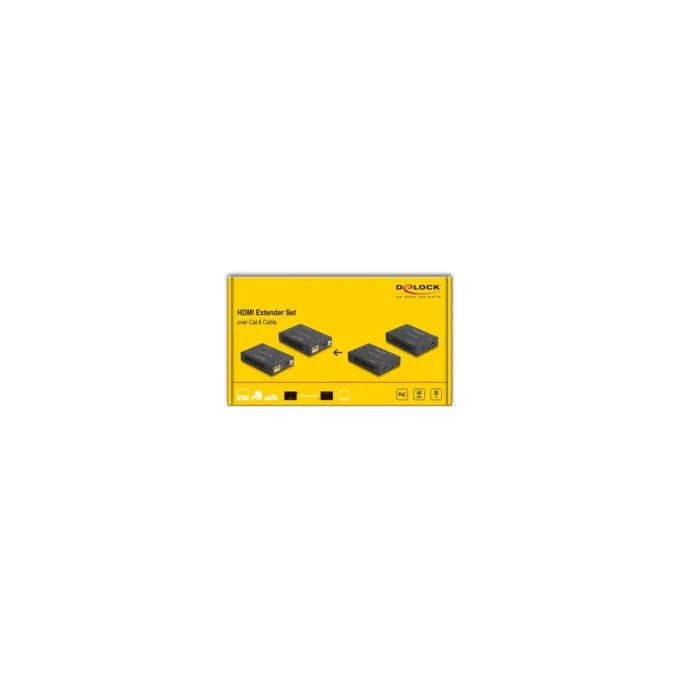 Delock HDMI Extender Set über Cat.6 Kabel 4K 60 Hz 50 m — image 6