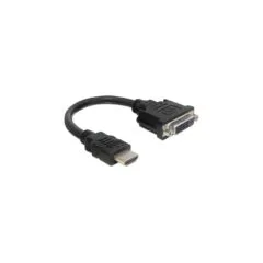 Delock HDMI to DVI-D Adapter Cable 0.2 m - HDMI Type A to DVI-D, Black