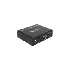 DeLOCK HDMI to HDMI Audio Extractor - 62692 - 4K (3840x2160), S/PDIF Output, Black