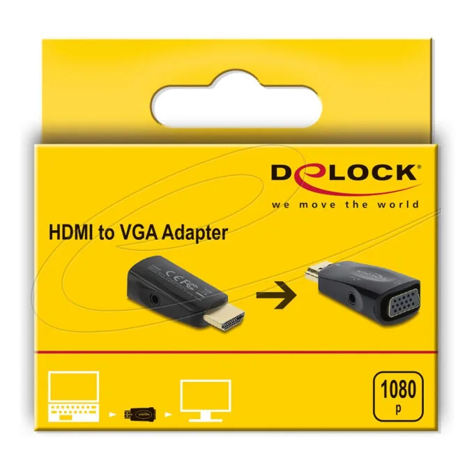 Delock HDMI zu VGA Adapter mit Audio — image 3