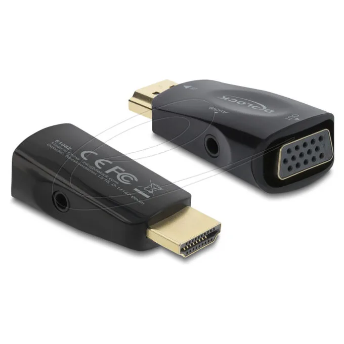Delock HDMI zu VGA Adapter mit Audio — image 1