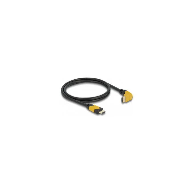 Delock High Speed HDMI Kabel Stecker gerade zu Stecker 90° oben gewinkelt 48 Gbps 8K 60 Hz 1 m — image 2