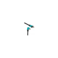 Delock High Speed HDMI Kabel Stecker gerade zu Stecker 90° unten gewinkelt 48 Gbps 8K 60 Hz 2 m