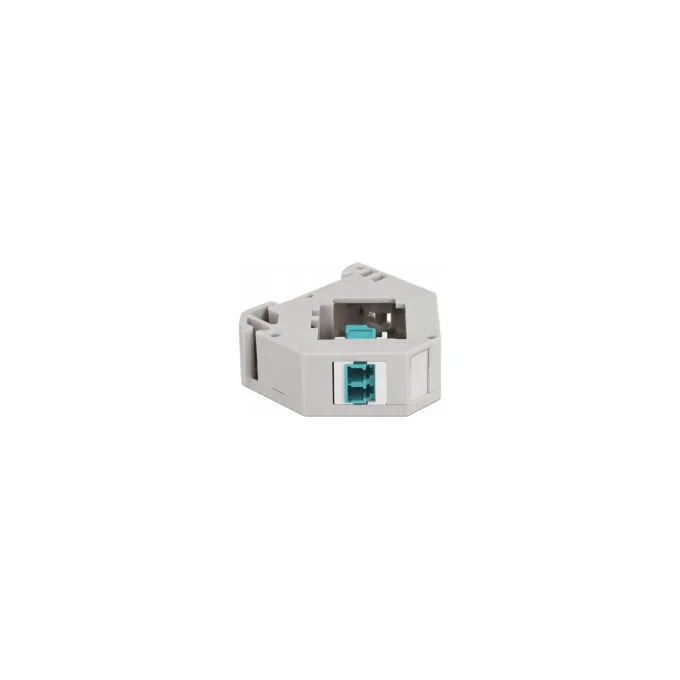 Delock Hutschienenadapter mit Keystone LC Duplex Buchse zu LC Duplex Buchse aqua — image 3
