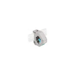 Delock Hutschienenadapter mit Keystone LC Duplex Buchse zu LC Duplex Buchse aqua