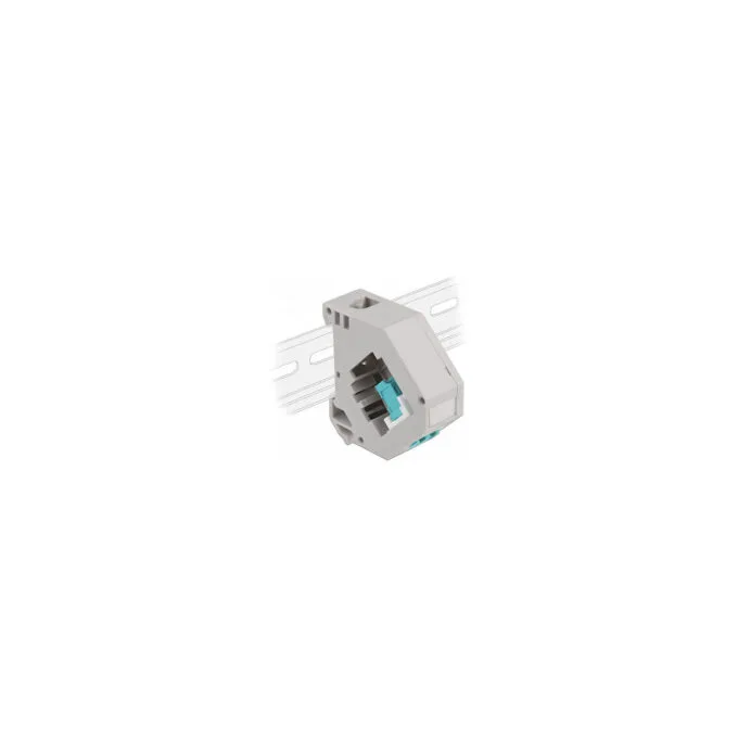 Delock Hutschienenadapter mit Keystone LC Duplex Buchse zu LC Duplex Buchse aqua — image 1