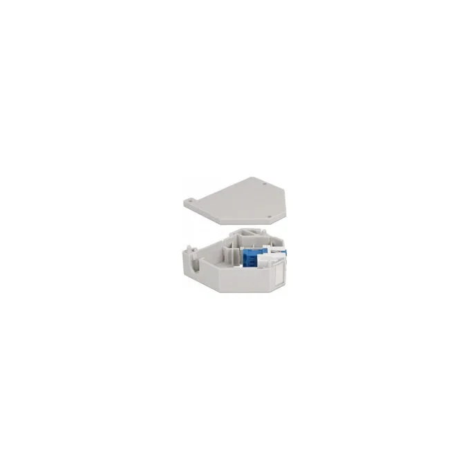Delock Hutschienenadapter mit Keystone LC Duplex Buchse zu LC Duplex Buchse blau — image 2