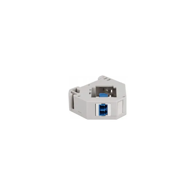 Delock Hutschienenadapter mit Keystone LC Duplex Buchse zu LC Duplex Buchse blau — image 3