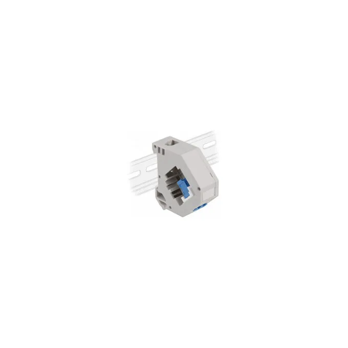 Delock Hutschienenadapter mit Keystone LC Duplex Buchse zu LC Duplex Buchse blau — image 1