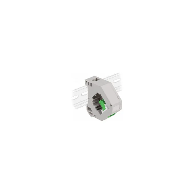 Delock Hutschienenadapter mit Keystone LC Duplex Buchse zu LC Duplex Buchse grün — image 1