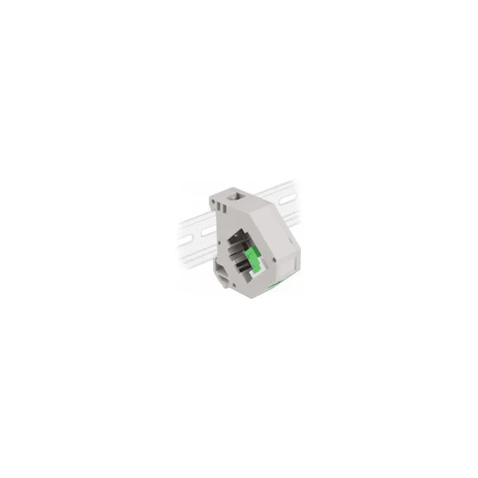 Delock Hutschienenadapter mit Keystone SC Simplex Buchse zu SC Simplex Buchse grün — image 1