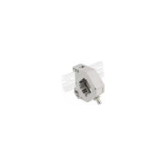 Delock Hutschienenadapter mit Keystone ST Simplex Buchse zu ST Simplex Buchse
