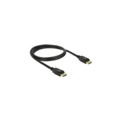 DELOCK Kabel DisplayPort 1.2 Stecker to DisplayPort Stecker 1 m schwarz 4K
