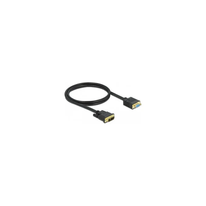 Delock Kabel DVI 12+5 Stecker zu VGA Buchse 1 m — image 1