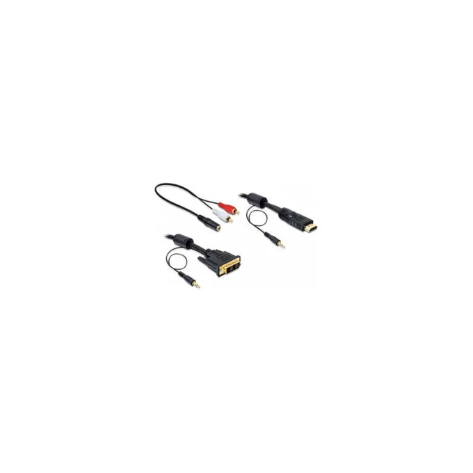Delock Kabel DVI - HDMI + Sound Stecker-Stecker 2 m — image 1