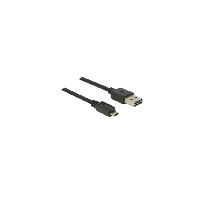 Delock Kabel EASY-USB 2.0 Typ-A Stecker to EASY-USB 2.0 Typ Micro-B Stecker 3 m schwarz — image 1