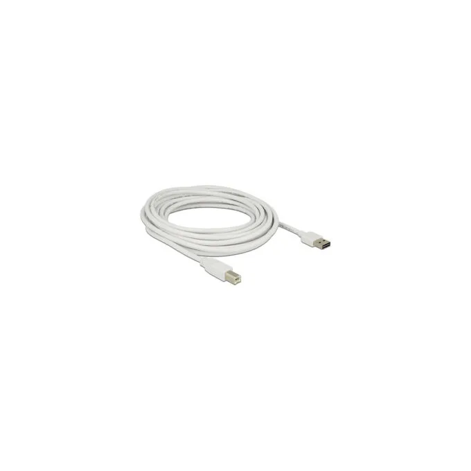 Delock Kabel EASY-USB 2.0 Typ-A Stecker to USB 2.0 Typ-B Stecker 5 m weiß — image 2