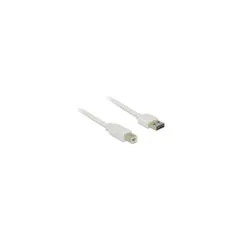 Delock Kabel EASY-USB 2.0 Typ-A Stecker to USB 2.0 Typ-B Stecker 5 m weiß