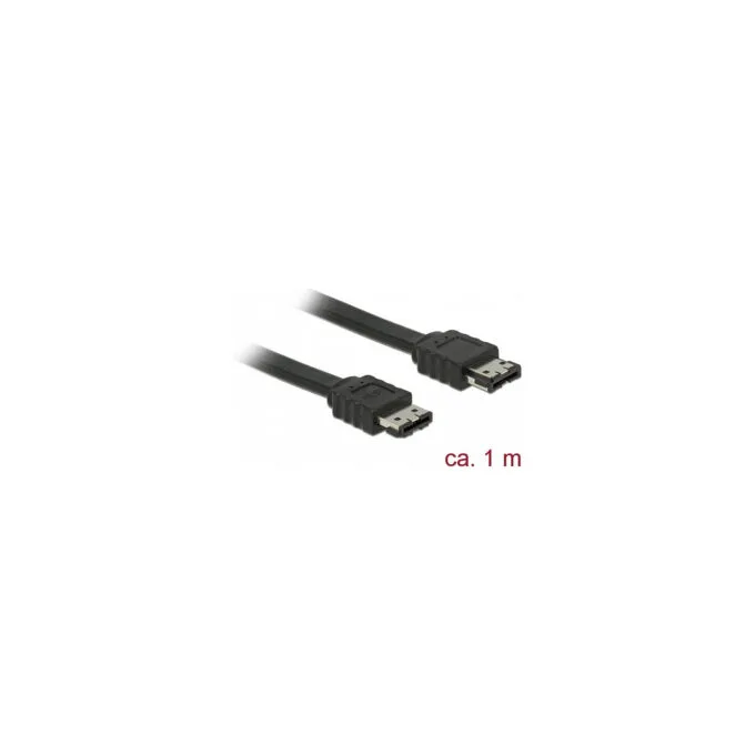 Delock Kabel eSATA 3 Gb s Buchse to eSATA Buchse 1 m schwarz — image 2