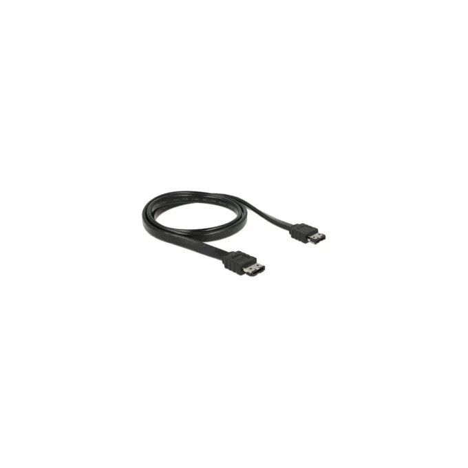 Delock Kabel eSATA 3 Gb s Buchse to eSATA Buchse 1 m schwarz — image 1