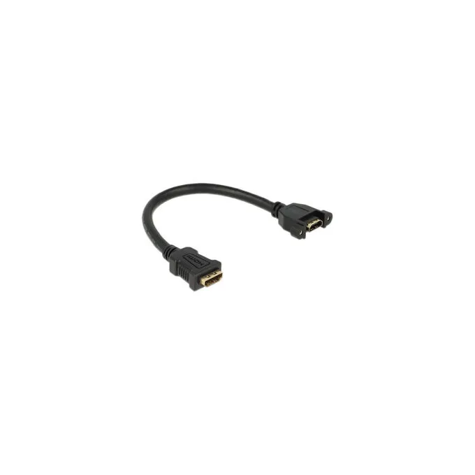 Delock Kabel HDMI-A Buchse to HDMI-A Buchse zum Einbau 4K 30 Hz 0.25 m — image 1