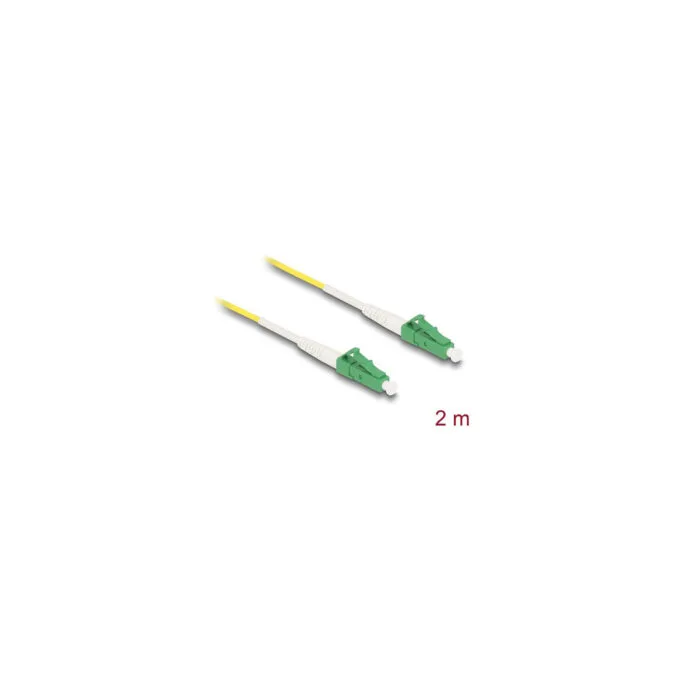 Delock Kabel Lichtwellenleiter LC-APC zu LC-APC Simplex Singlemode OS2 2 m — image 2