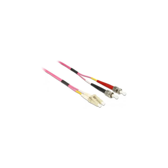 Delock Kabel Lichtwellenleiter LC zu ST Multimode OM4 0.5 m — image 1