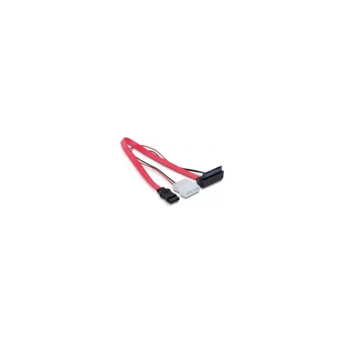 Delock Kabel Micro SATA Stecker to 2 Pin Power 5 V 3.3 V + SATA 7 Pin 30 cm oben gewinkelt — image 1