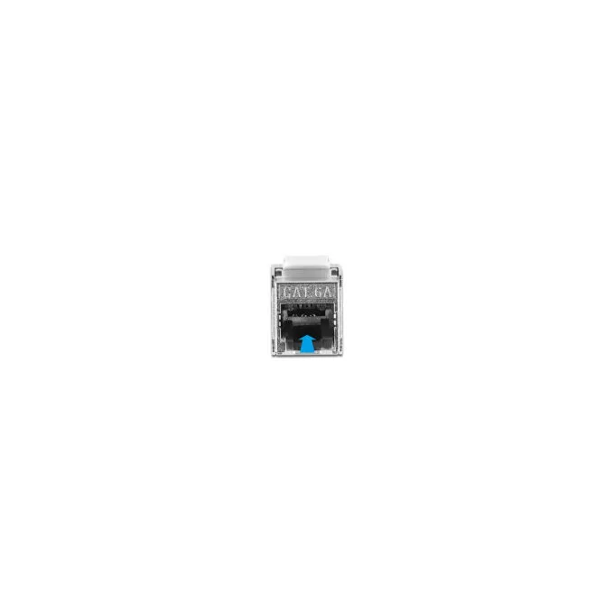 Delock Kabel RJ45 Stecker zu Keystone Modul RJ45 Buchse Cat.6A 25 cm schwarz — image 3