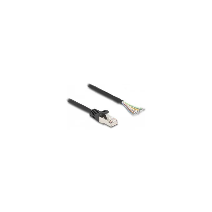 Delock Kabel RJ50 Stecker zu offenen Kabelenden S FTP 5 m schwarz — image 1