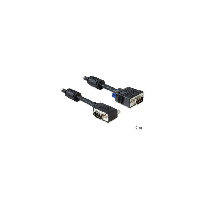 Delock Kabel SVGA 2 m Stecker-Stecker gewinkelt — image 1
