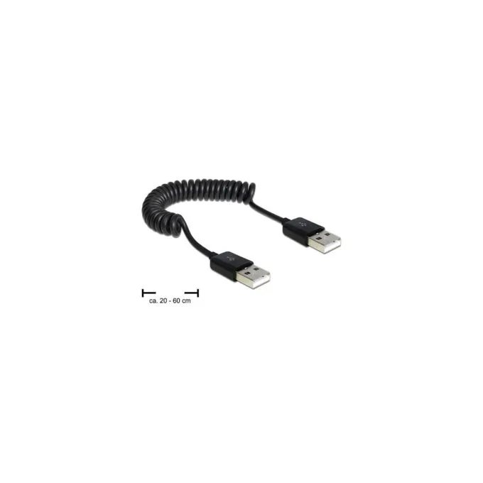 Delock Kabel USB 2.0-A Stecker Stecker Spiralkabel — image 1