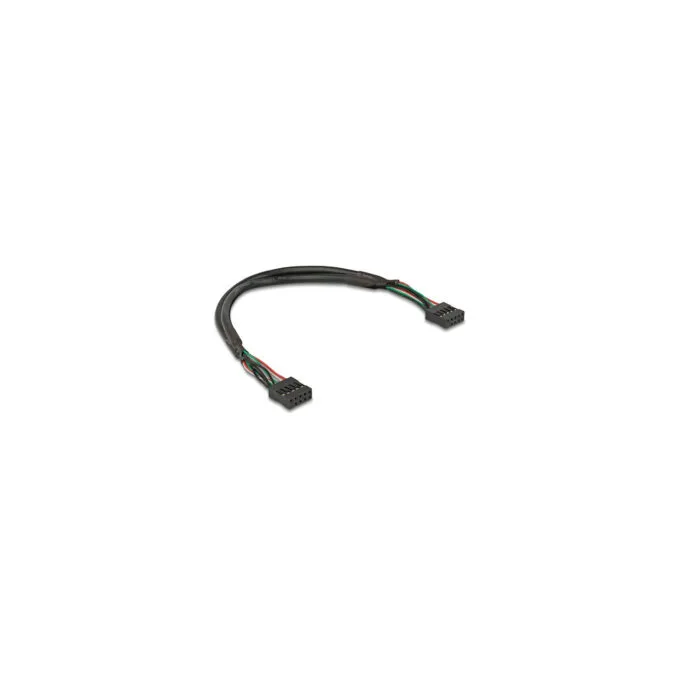 Delock Kabel USB 2.0 Pfostenbuchse 2.54 mm 10 Pin zu USB 2.0 Pfostenbuchse 2.54 mm 10 Pin 25 cm — image 1