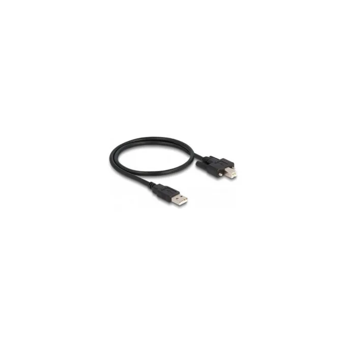 Delock Kabel USB 2.0 Typ-A Stecker zu Typ-B Stecker mit Schrauben 0.5 m — image 2