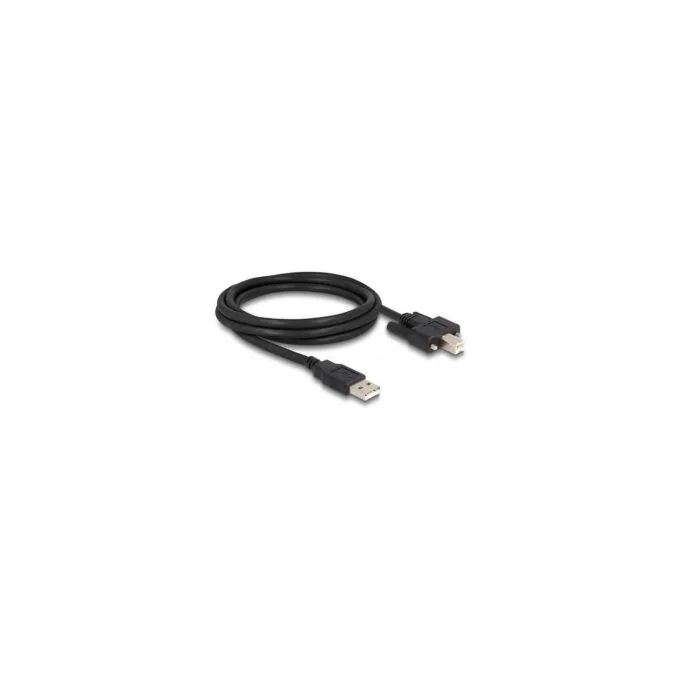Delock Kabel USB 2.0 Typ-A Stecker zu Typ-B Stecker mit Schrauben 2 m — image 2