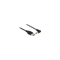 Delock Kabel USB Power to DC 5.5 x 2.1 mm Stecker 90° 1.5 m