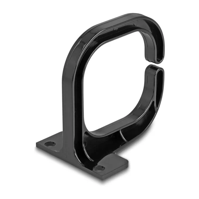 Delock Kabelbügel 83 x 60 mm mit Montageplatte schwarz — image 2