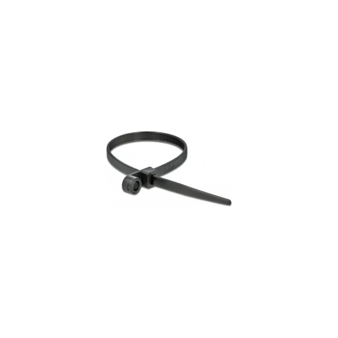 Delock Kabelbinder mit Befestigungsöse L 300 x B 4.8 mm schwarz 10 Stück — image 3
