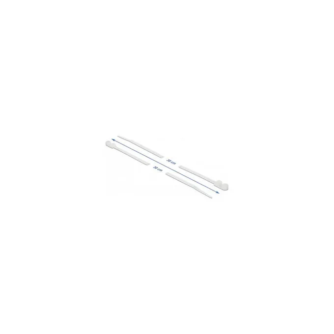 Delock Kabelbinder mit Befestigungsöse L 300 x B 4.8 mm weiß 10 Stück — image 2
