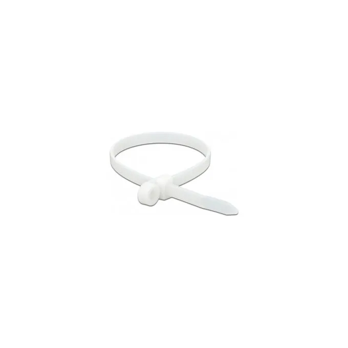 Delock Kabelbinder mit Befestigungsöse L 300 x B 7.6 mm weiß 10 Stück — image 3