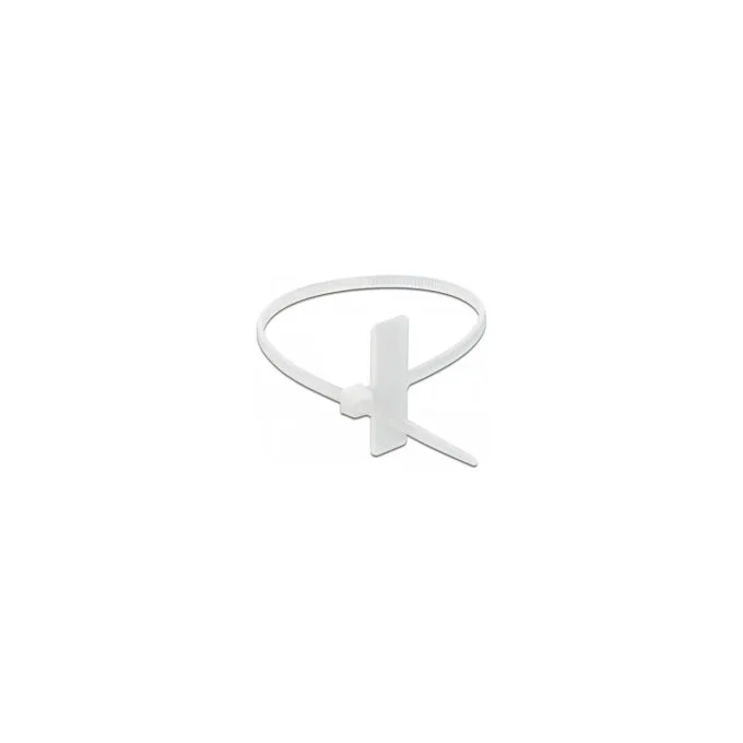 Delock Kabelbinder mit Beschriftungsfeld L 100 x B 2.5 mm weiß 10 Stück — image 3