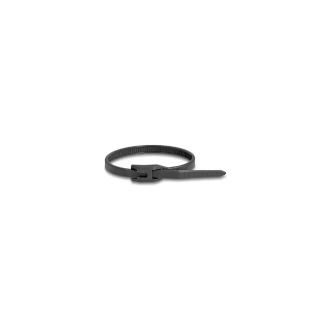 Delock Kabelbinder mit flachem Kopf L 150 x B 3.6 mm 100 Stück schwarz — image 3