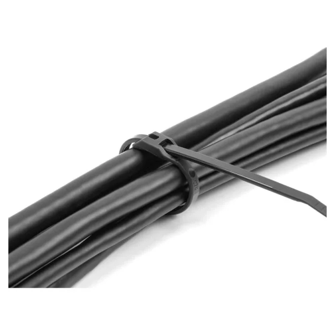 Delock Kabelbinder mit flachem Kopf L 205 x B 2.5 mm 100 Stück schwarz — image 3