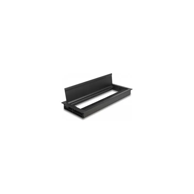 Delock Kabeldurchführung für Tischeinbau mit Bürste 300 x 120 x 28 mm schwarz — image 2