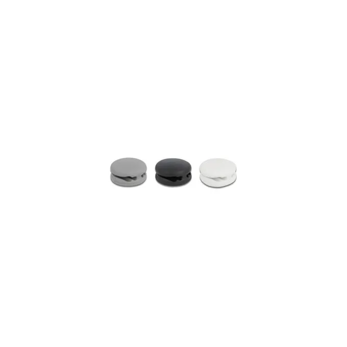 Delock Kabelhalter selbstklebend Mini mit 4 Durchführungen Set 3 Stück — image 1