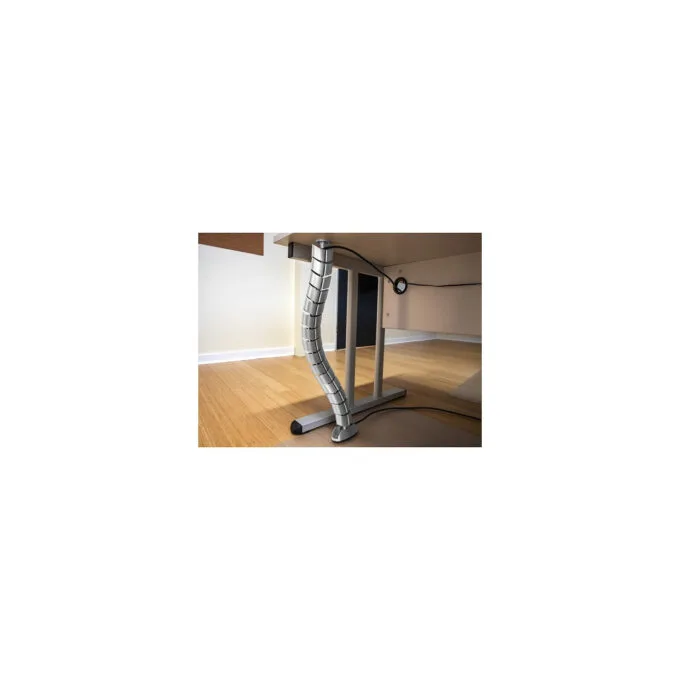 Delock Kabelkanal für Schreibtisch 740 x 75 mm höhenverstellbar silber — image 4