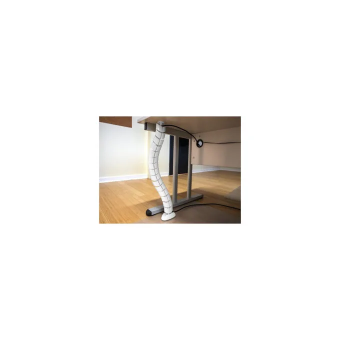 Delock Kabelkanal für Schreibtisch 740 x 75 mm höhenverstellbar weiß — image 4